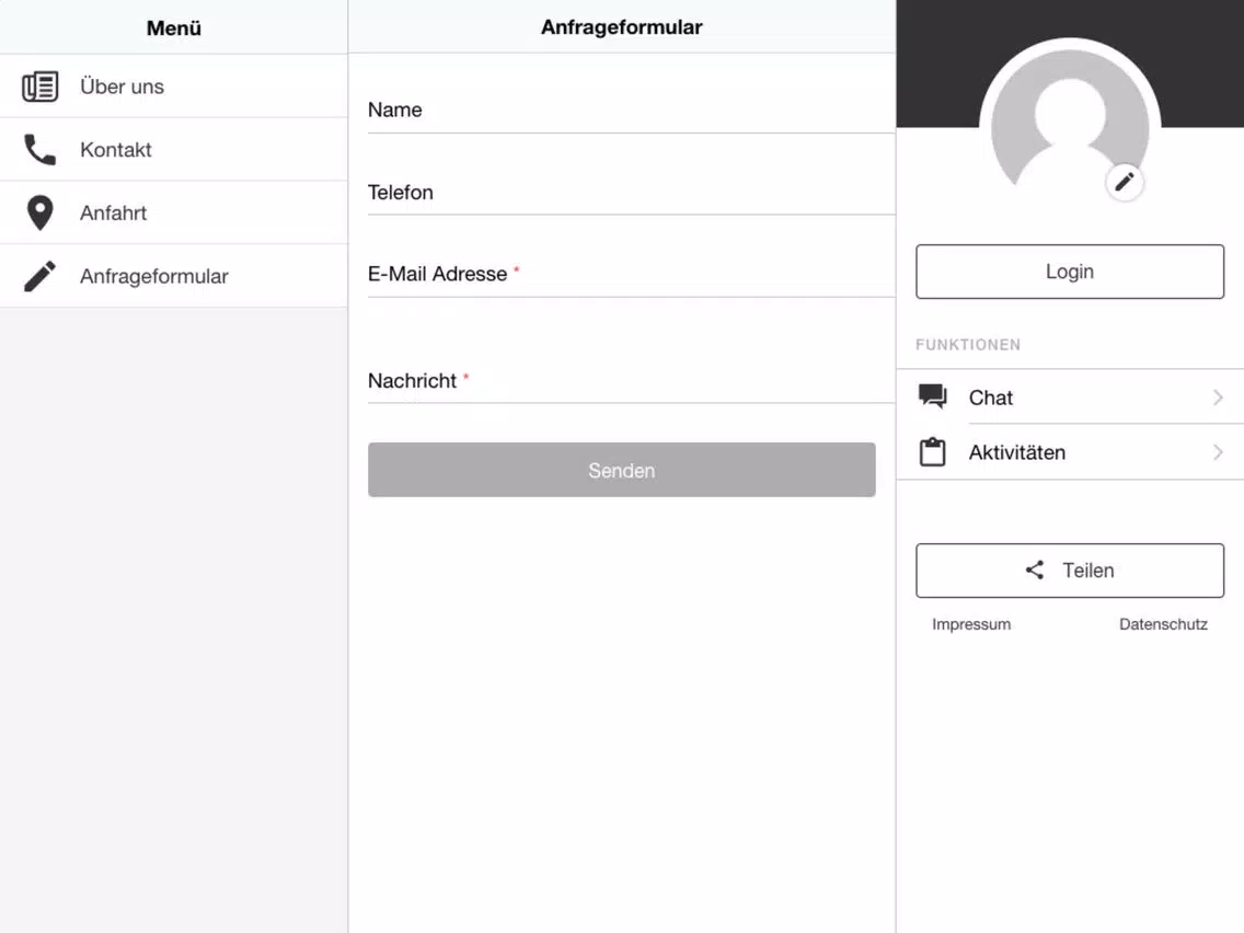 Stahl- und Anlagenbau Schmidt iPad  Screenshots