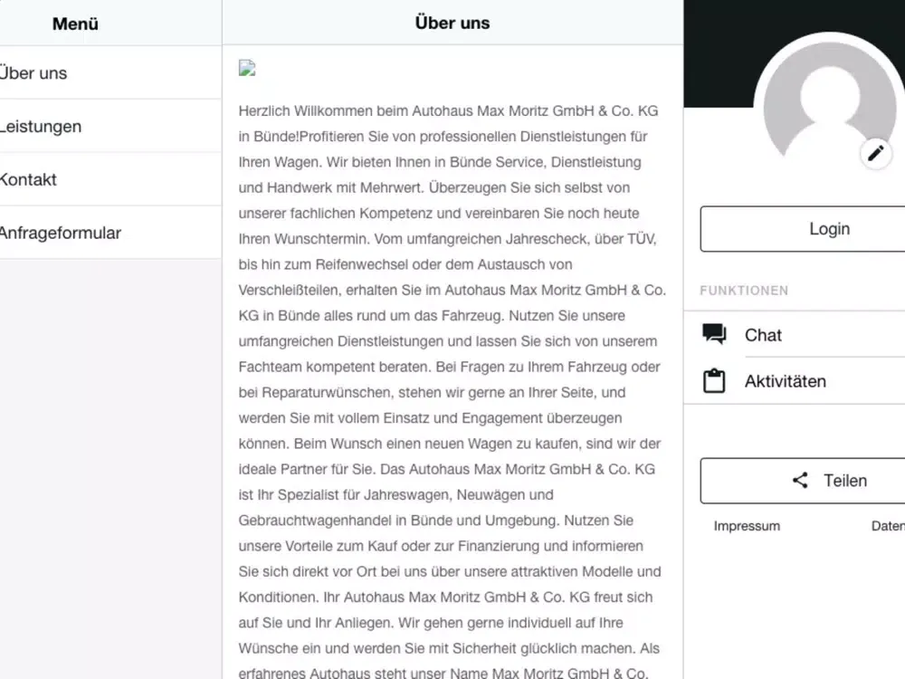 Ảnh chụp màn hình của Max Moritz iPad 