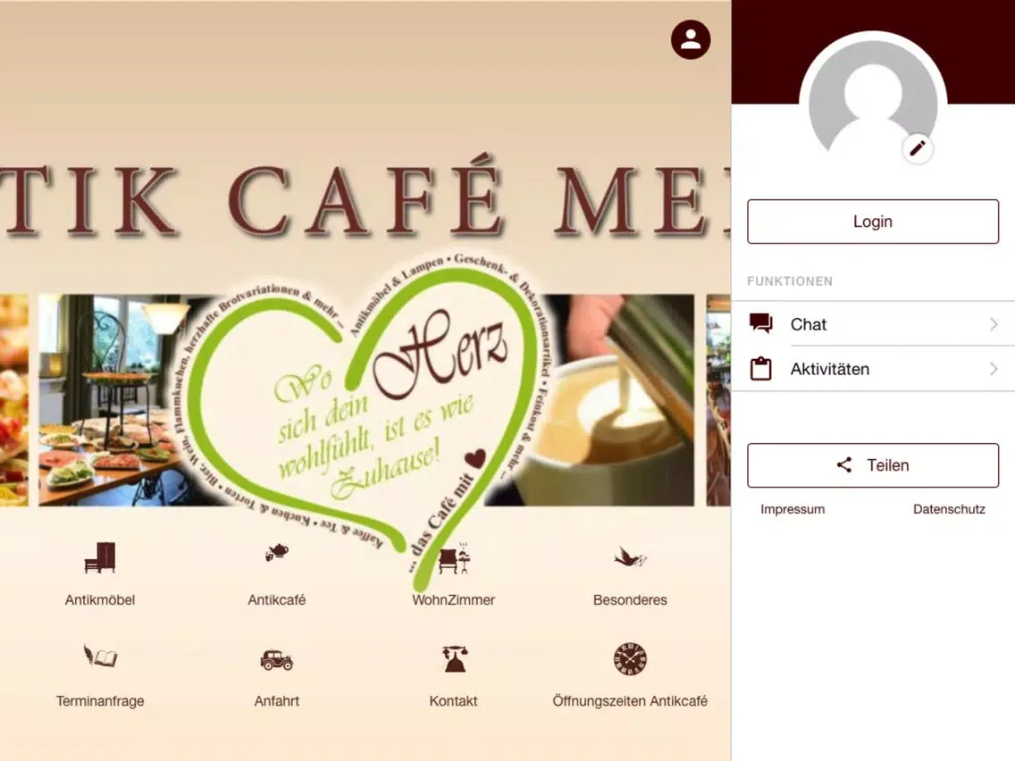 ANTIK CAFÉ MELLE iPad  स्क्रीनशॉट