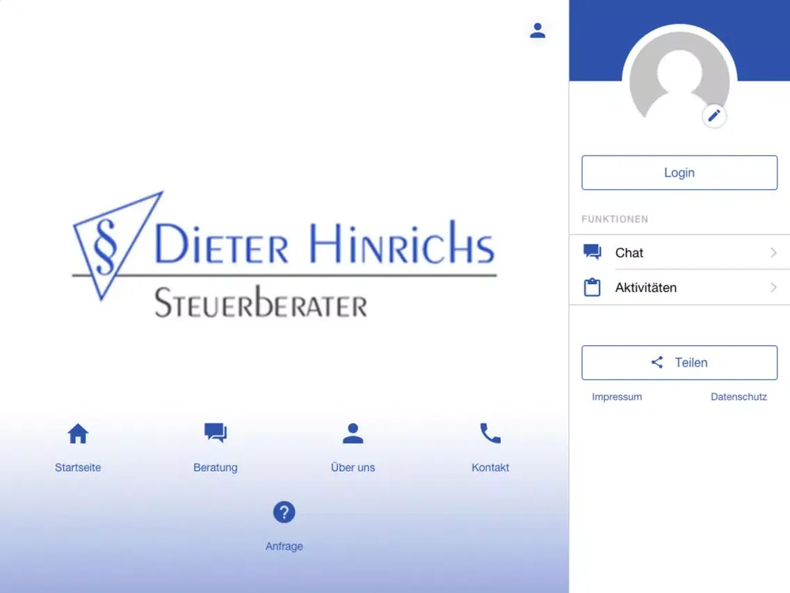 Dieter Hinrichs StB iPad  स्क्रीनशॉट