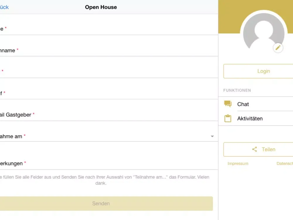 ภาพหน้าจอของ Open House VS iPad 