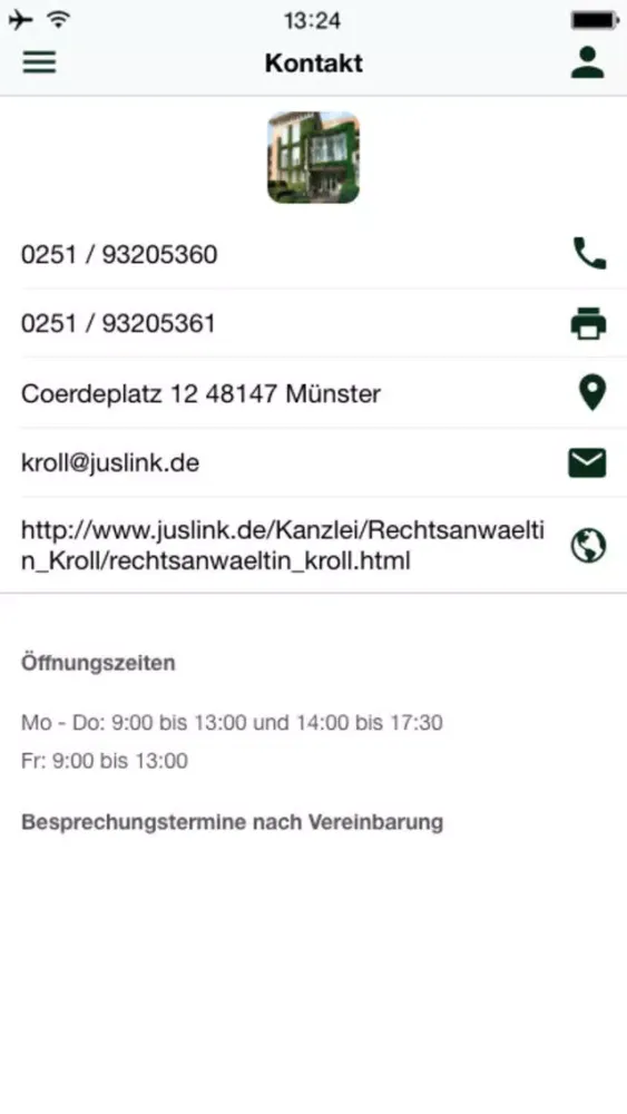 Tangkapan layar Katharina Kroll Rechtsanwältin