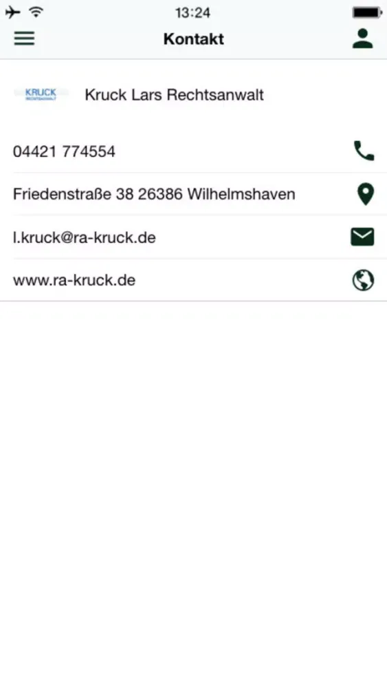 Tangkapan skrin Kruck Lars Rechtsanwalt