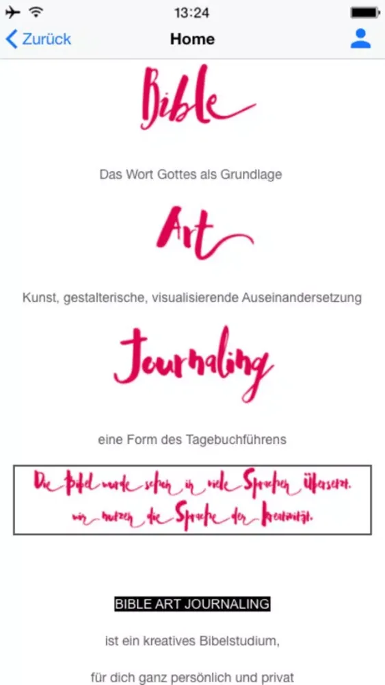 Tangkapan skrin Bible Art Journaling
