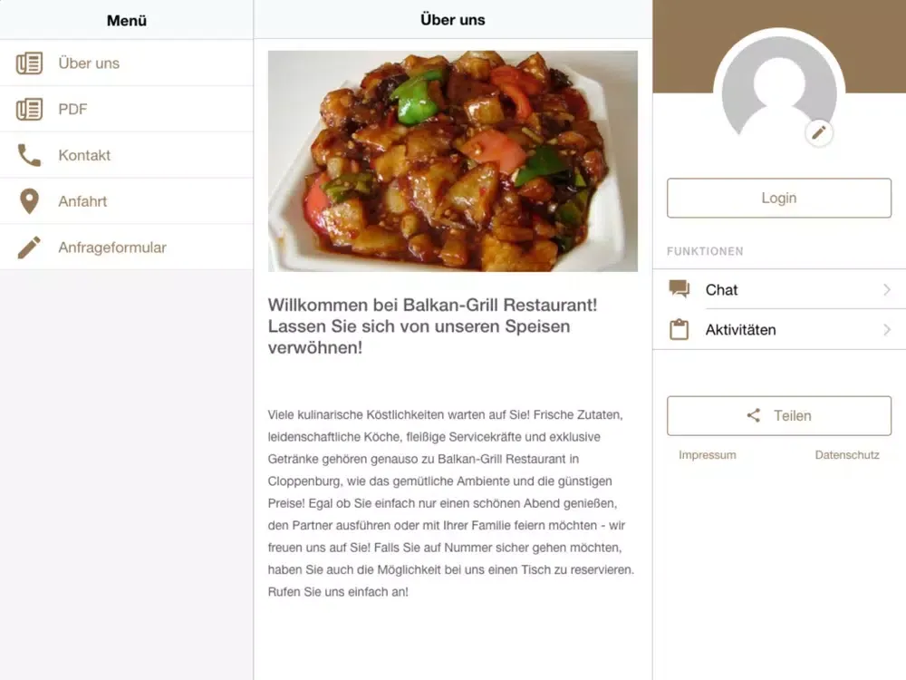 Скриншоты Balkan-Grill Restaurant iPad 