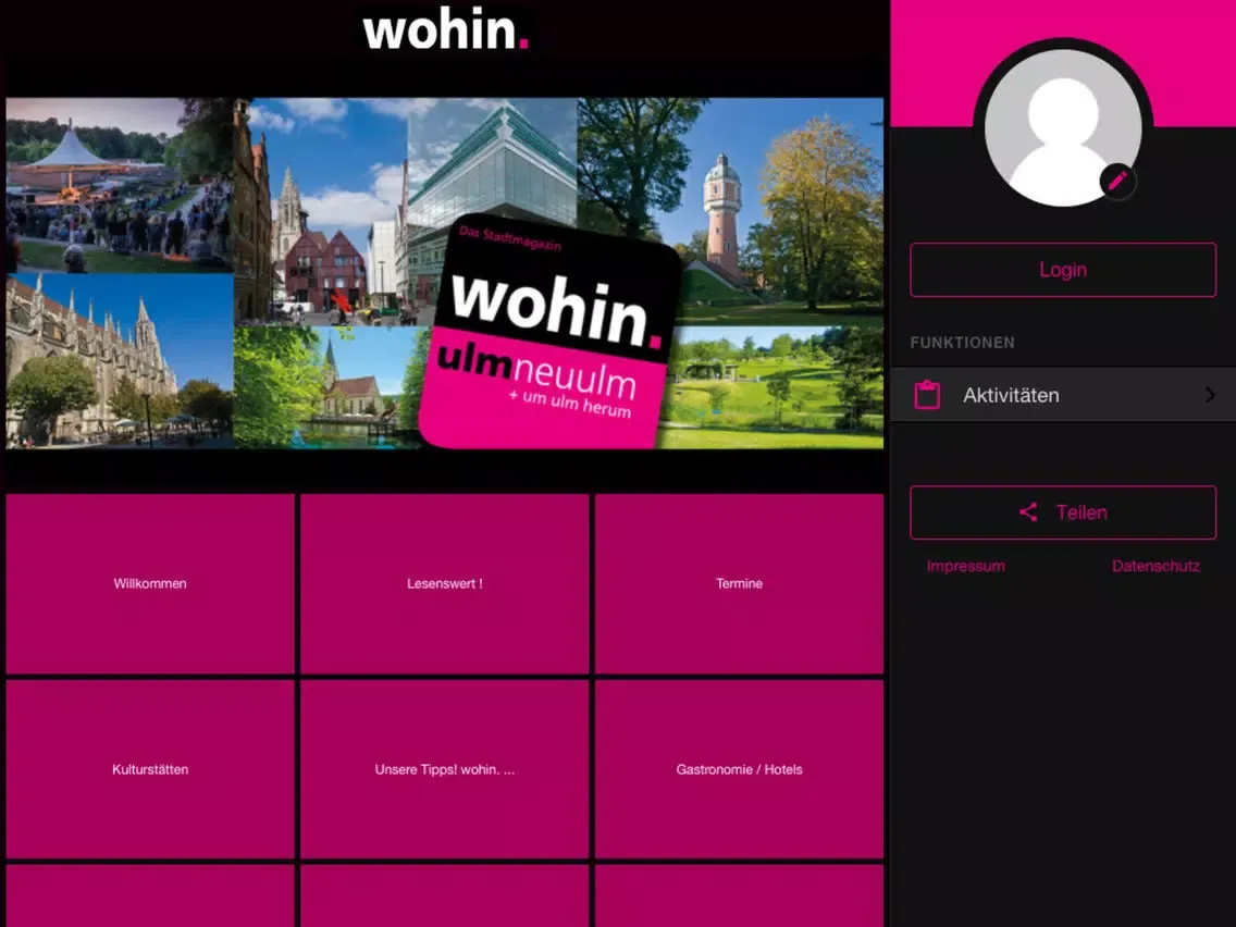 wohin. iPad 應用截圖