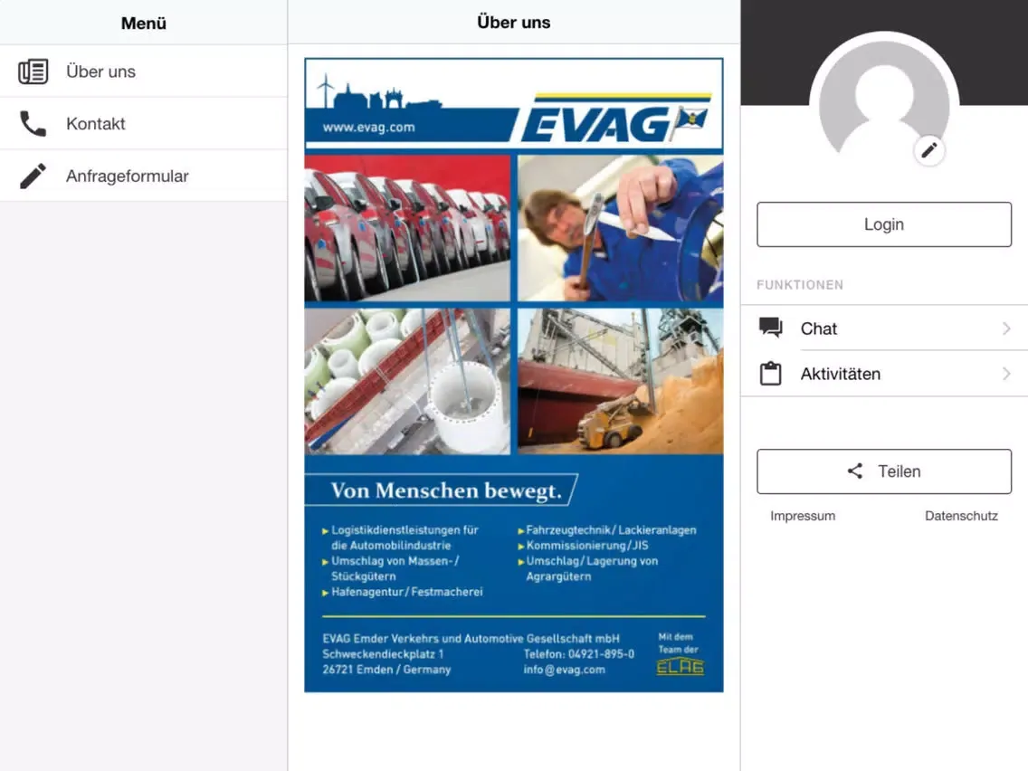 EVAG mbH iPad  Screenshots