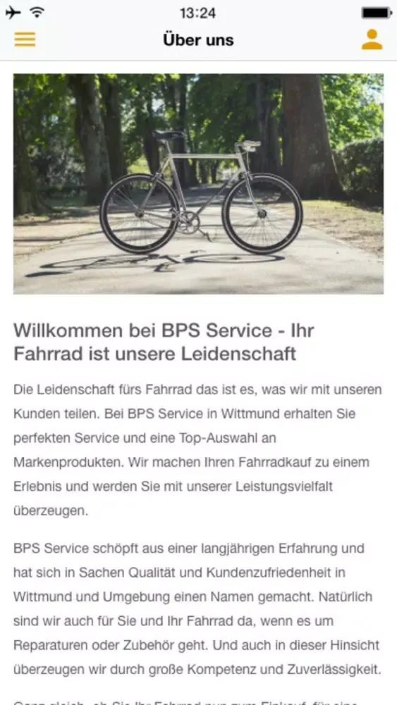 Tangkapan skrin BPS Service Fahrräder