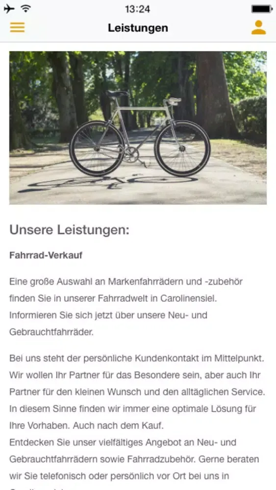 Tangkapan skrin BPS Service Fahrräder