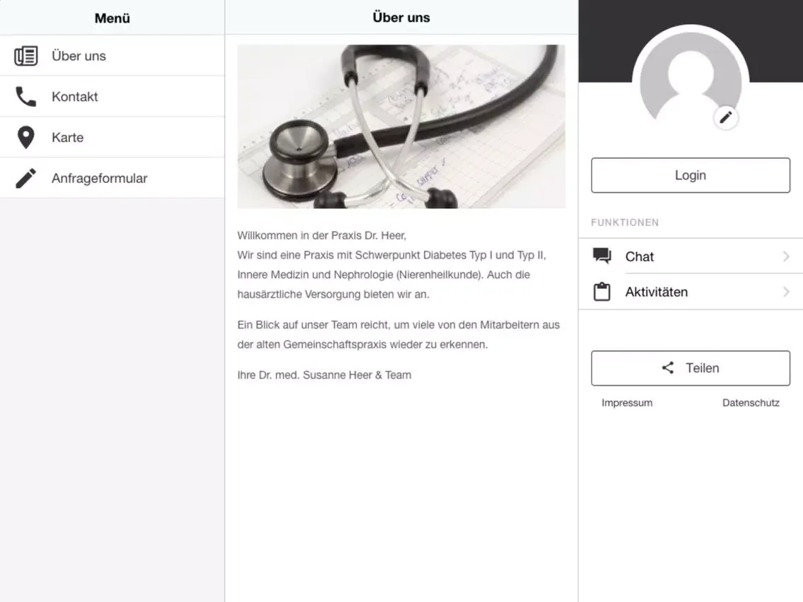 Dr. Susann Herr iPad  Screenshots