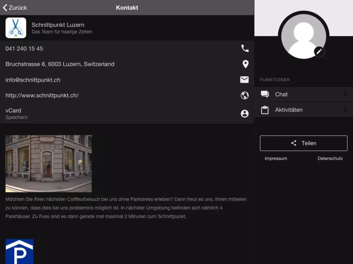 Schnittpunkt Luzern iPad  스크린샷