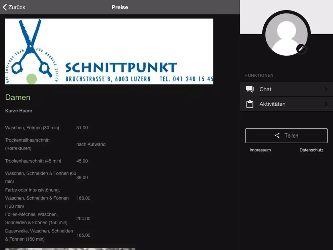 Schnittpunkt Luzern iPad  스크린샷