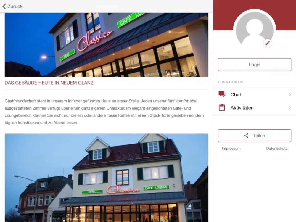 Classico iPad  Ekran Görüntüleri