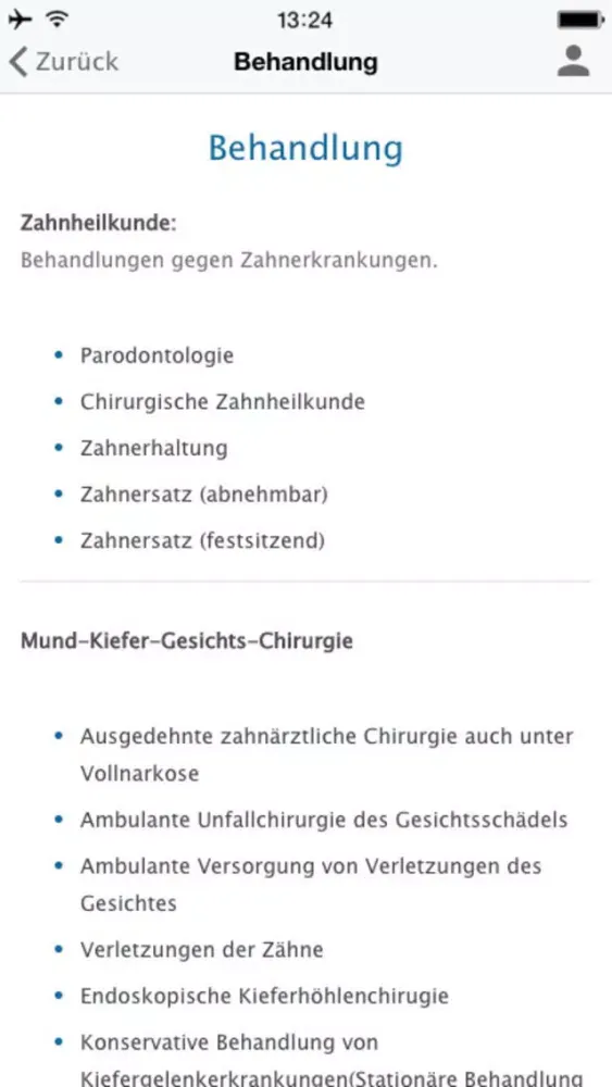 ภาพหน้าจอของ Zahnarzt Hermann Baumgart