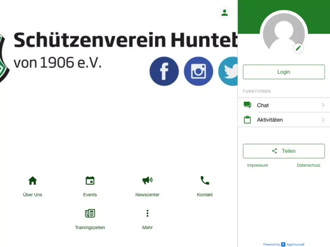 Schützenverein Hunteburg iPad  स्क्रीनशॉट