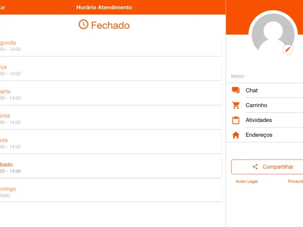 Ảnh chụp màn hình của Sabor a Mais Delivery iPad 