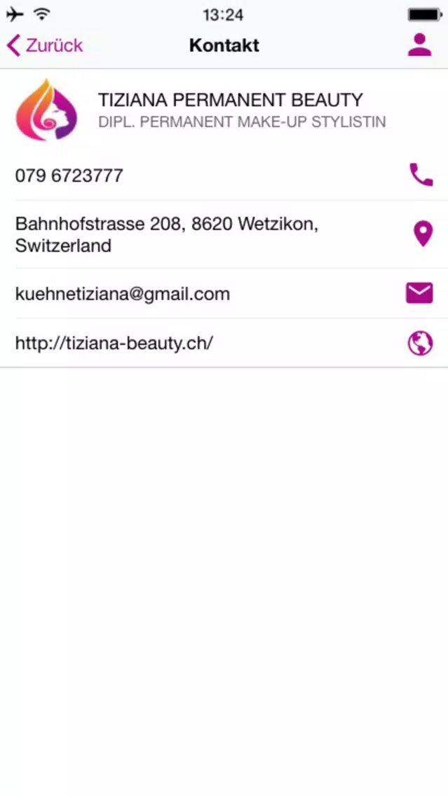 Tangkapan layar Tiziana Beauty