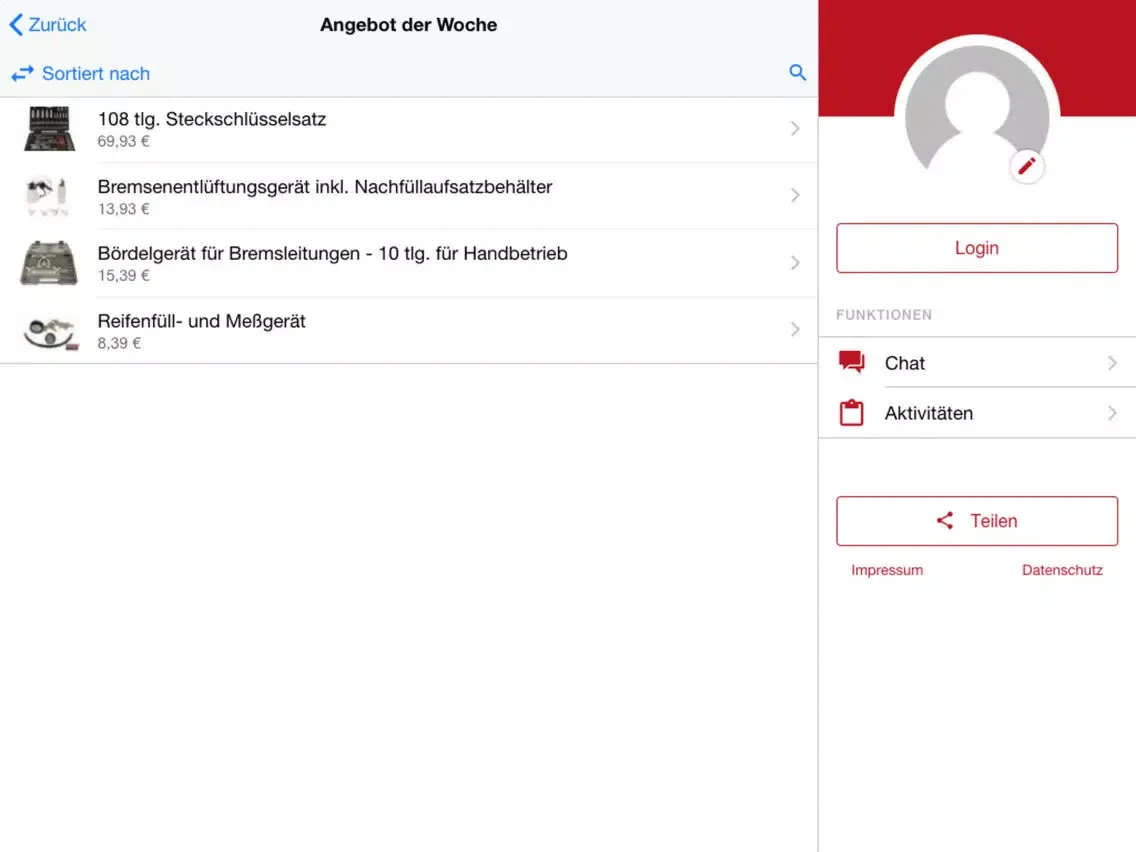 Red Tools iPad স্ক্রিনশট