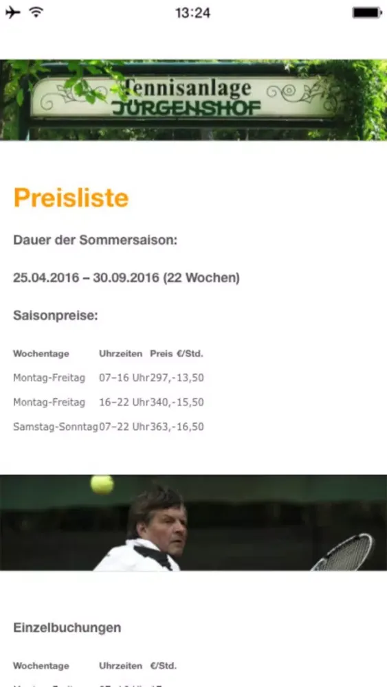 Tennisanlage Jürgenshof スクリーンショット