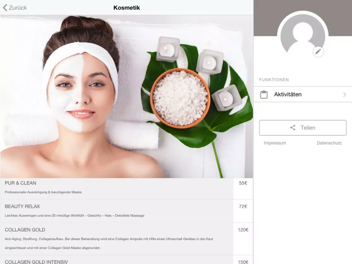 Screenshot di Day Spa Lua Beauty Lounge iPad 