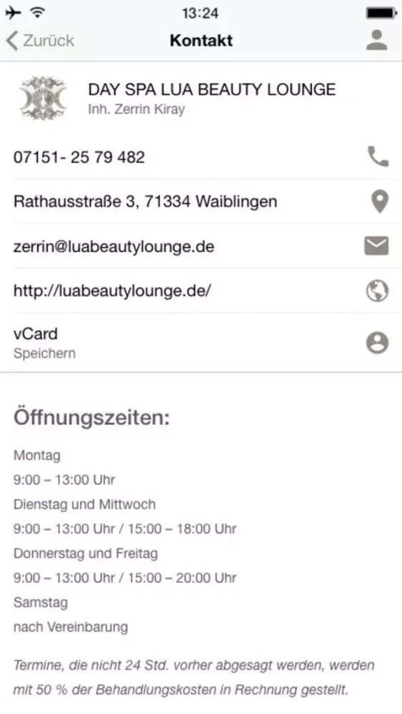 Screenshot di Day Spa Lua Beauty Lounge