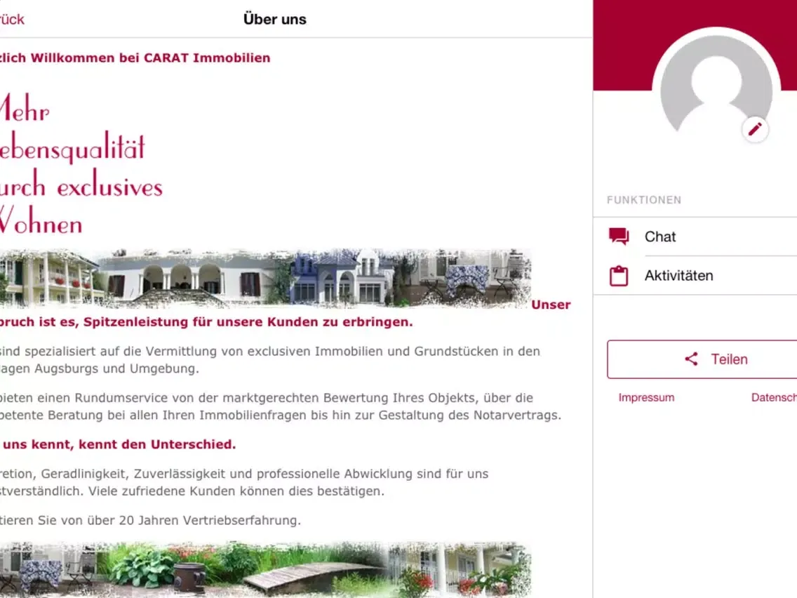 Immobilien Augsburg iPad  স্ক্রিনশট