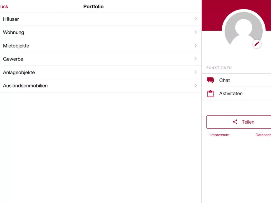 Immobilien Augsburg iPad  স্ক্রিনশট