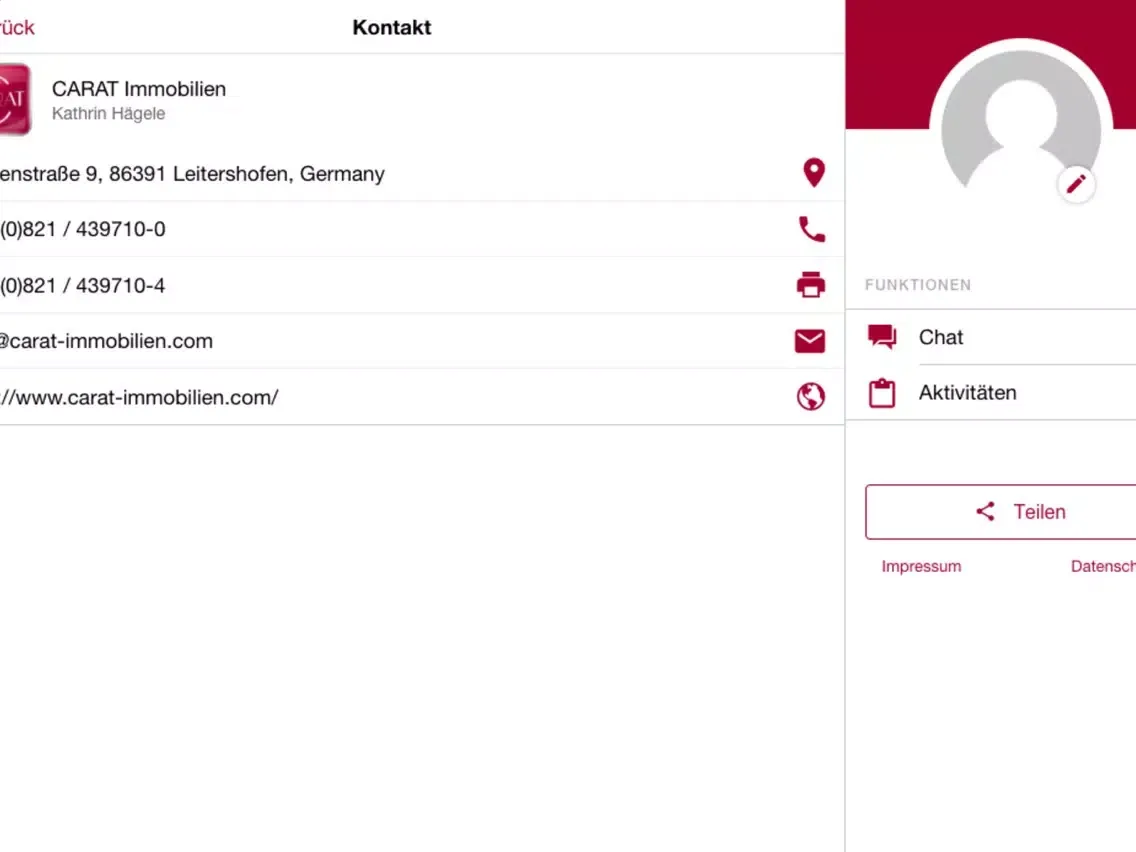 Immobilien Augsburg iPad  স্ক্রিনশট