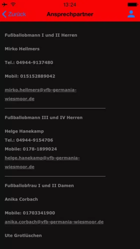 VfB Germania Wiesmoor স্ক্রিনশট