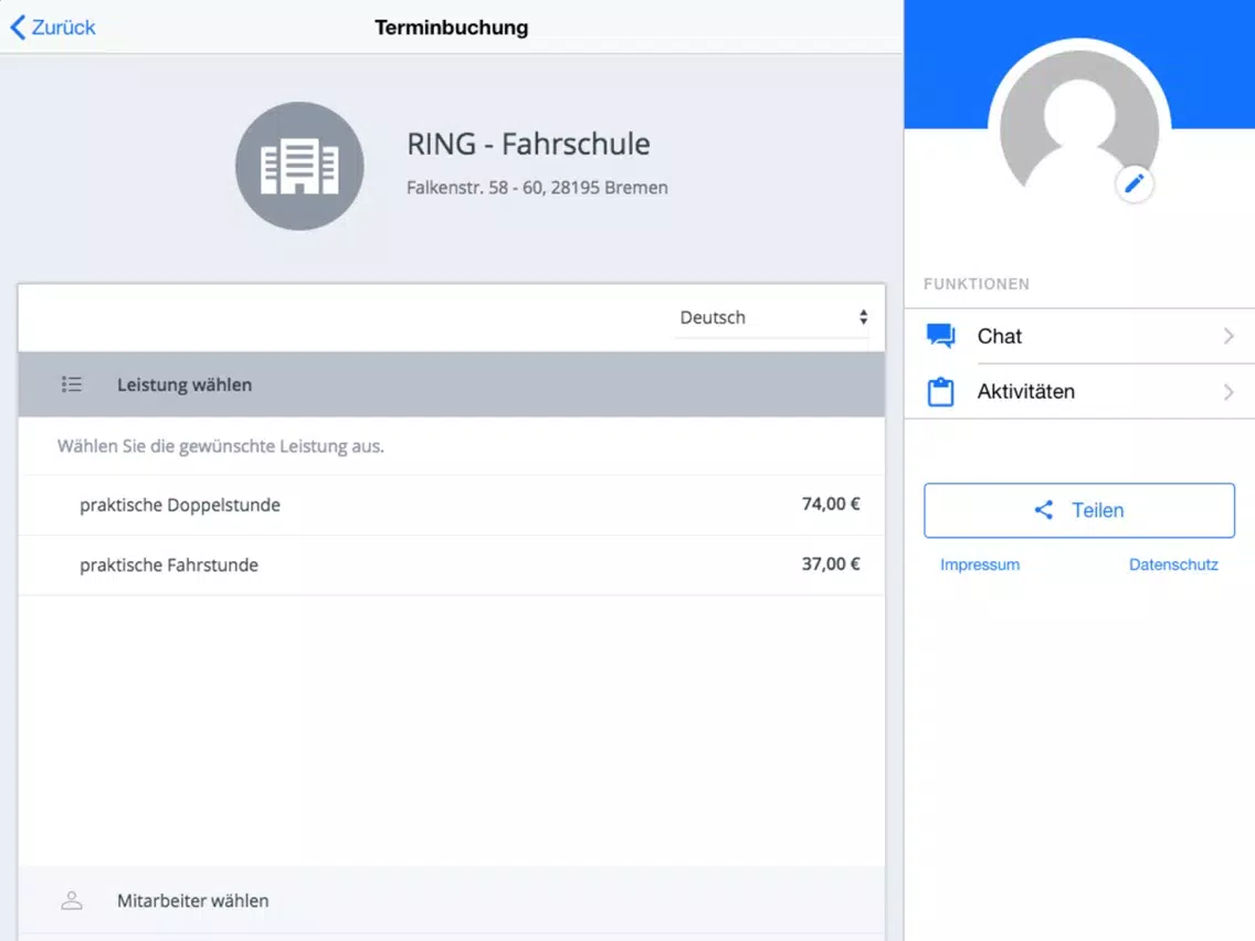 Ring Fahrschule GmbH iPad  Screenshots