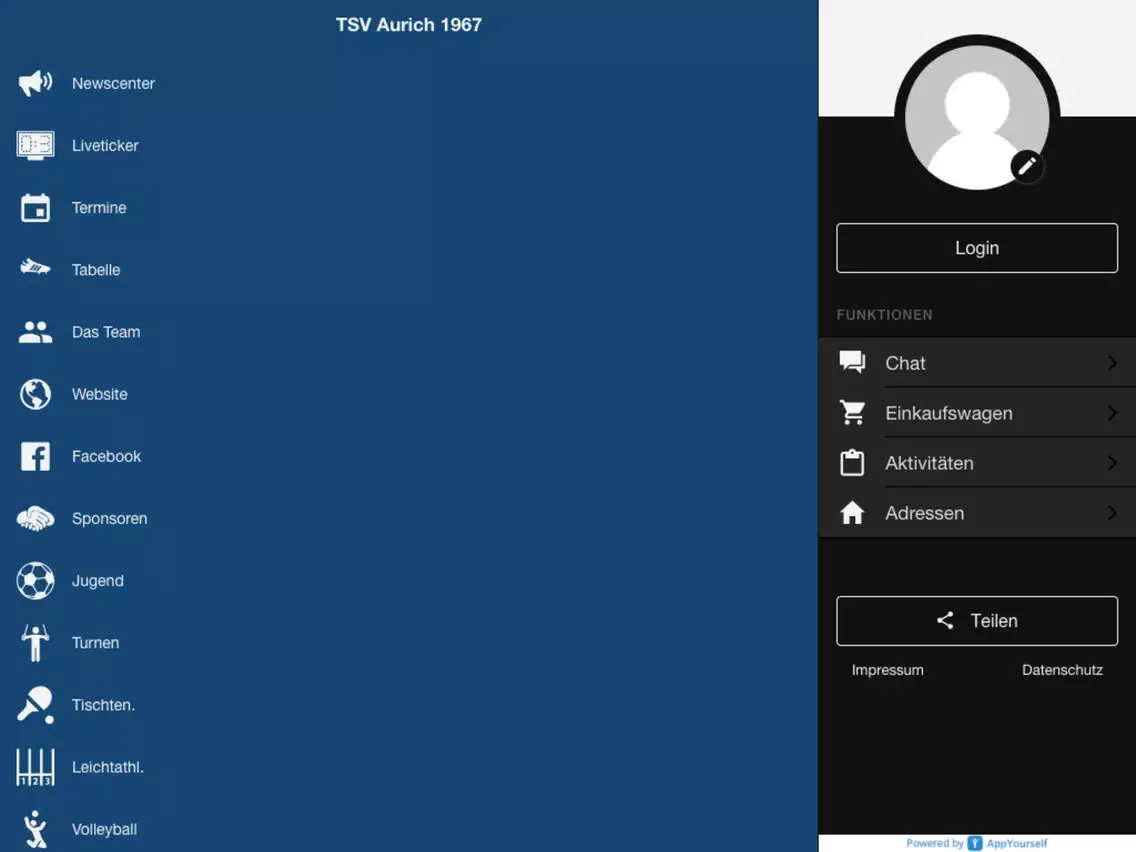 ภาพหน้าจอของ TSV Aurich 1967 iPad 