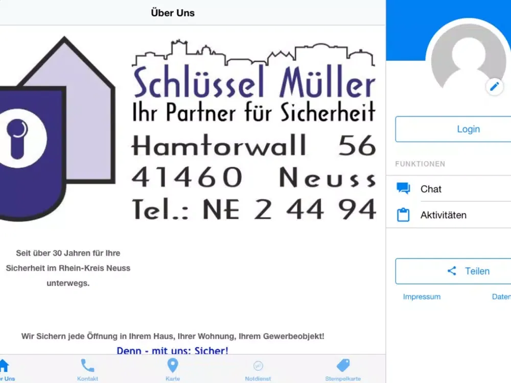 Schlüssel Müller Neuss iPad 應用截圖