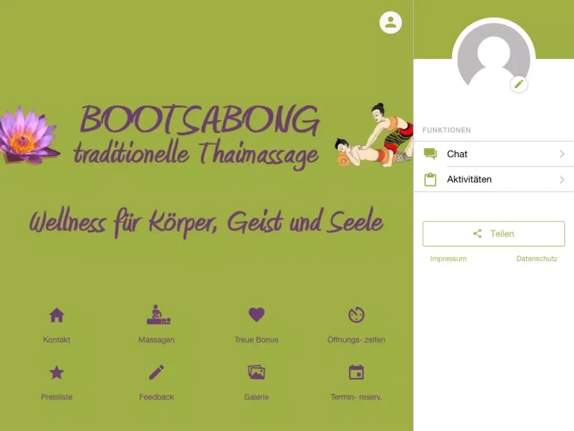 ภาพหน้าจอของ BOOTSABONG trad. Thaimassage iPad 