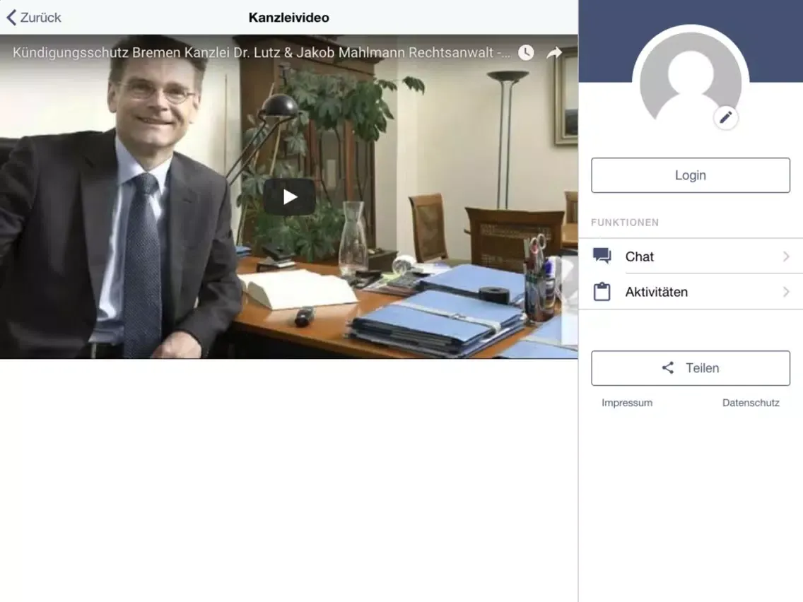 Screenshot di Dr. Lutz & Mahlmann iPad 