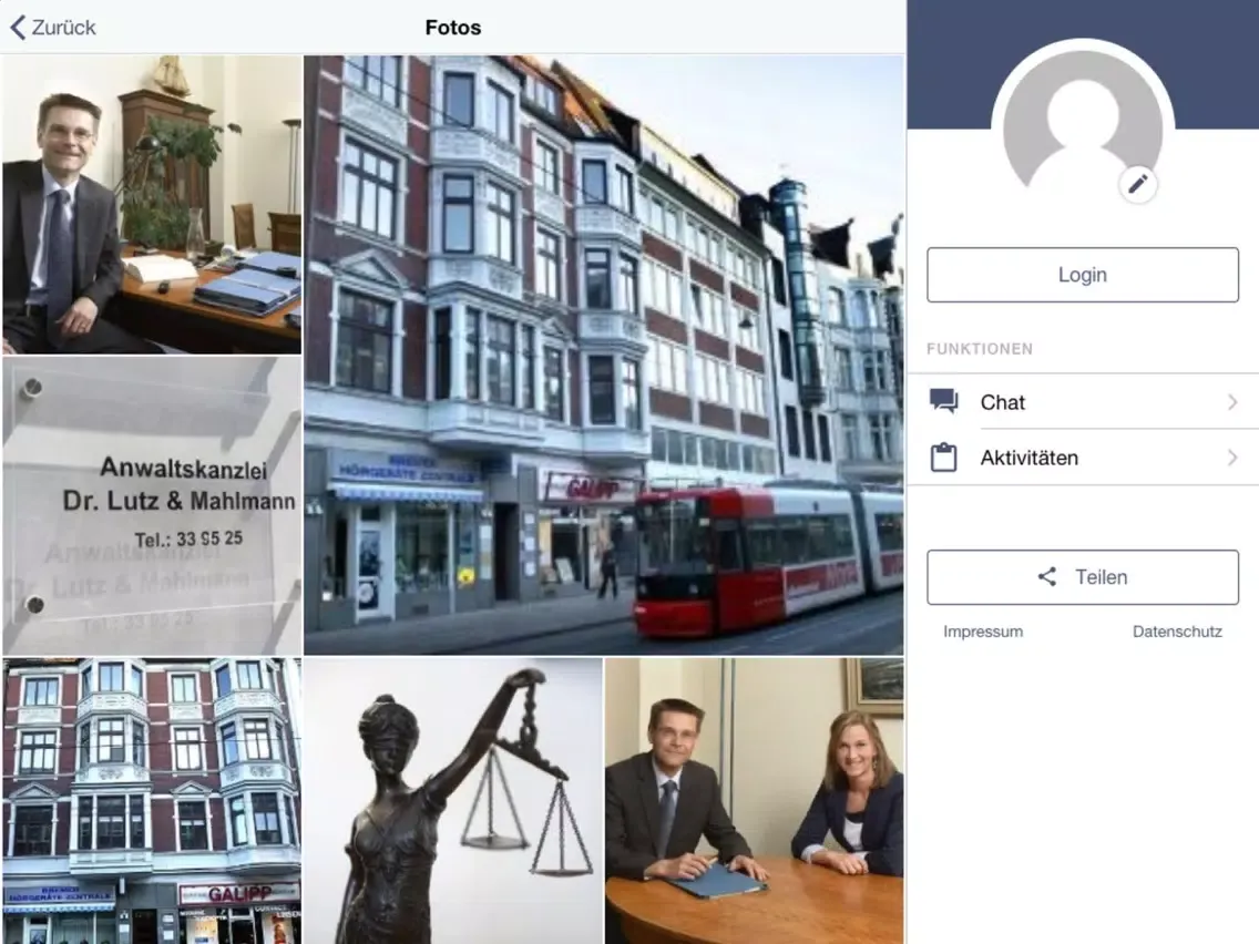 Screenshot di Dr. Lutz & Mahlmann iPad 