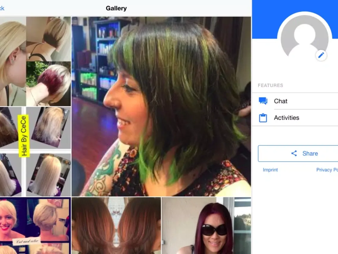 UNCLE AARONS HAIR STUDIO iPad 应用截图
