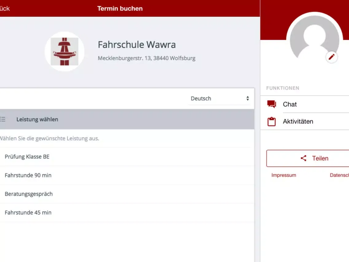 Fahrschule Wawra Wolfsburg iPad  स्क्रीनशॉट