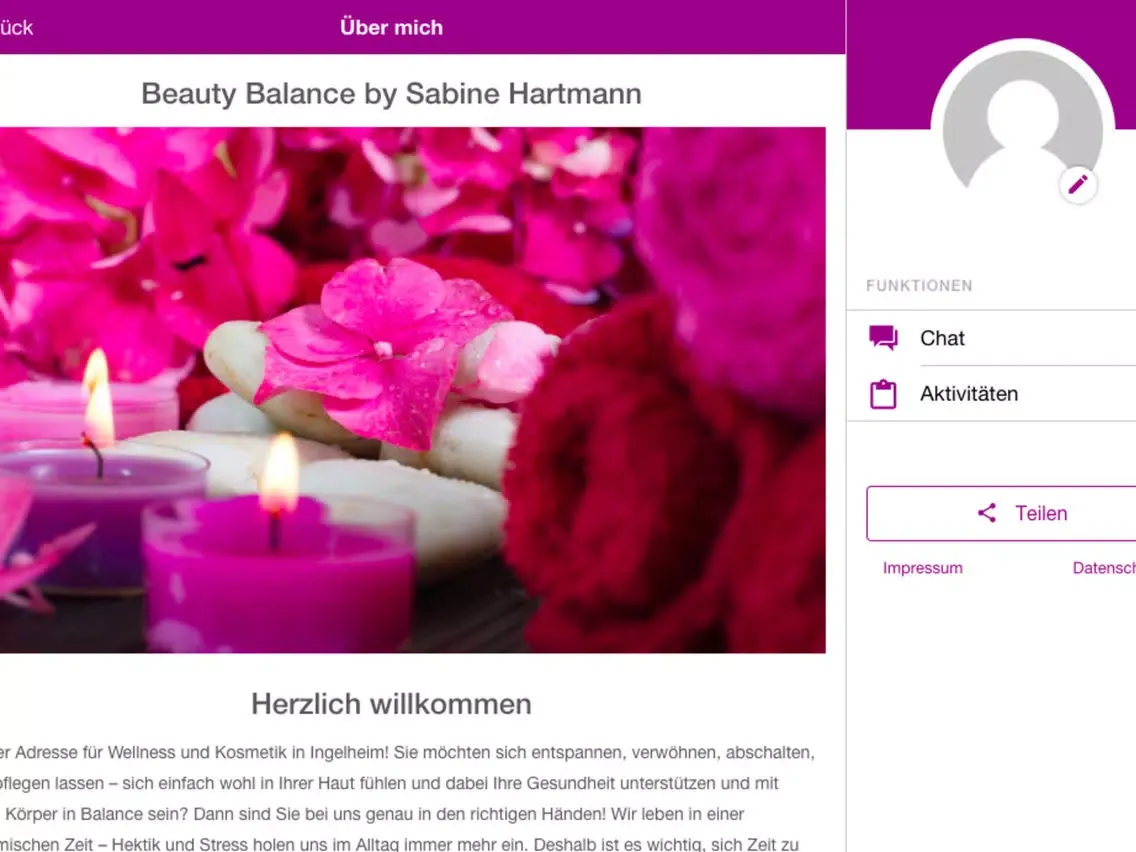ภาพหน้าจอของ Beauty Balance Sabine Hartmann iPad 