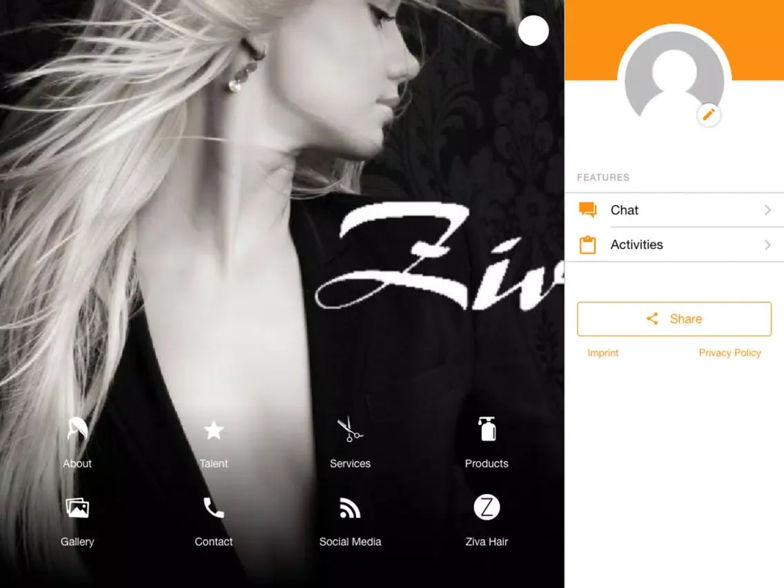 Hair Salon Ziva iPad  سکرین شاٹس