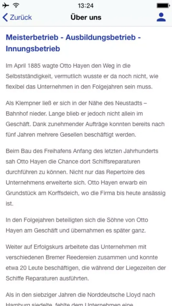 Tangkapan layar Otto Hayen Haustechnik GmbH