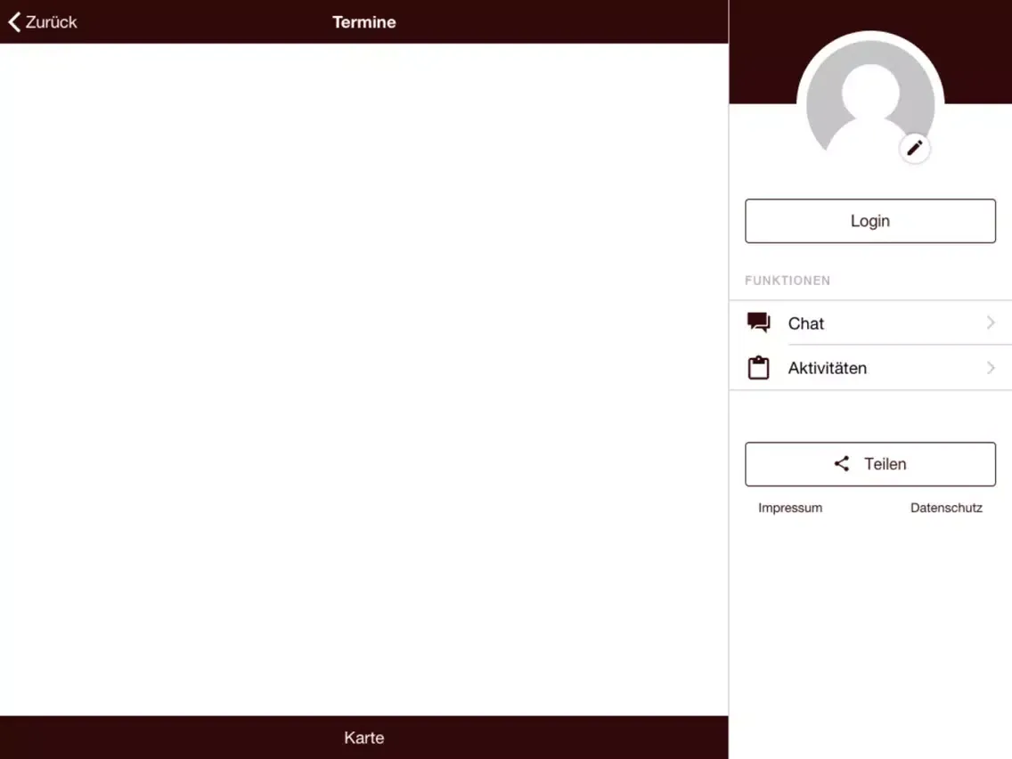 Tangkapan skrin JSV Erwitte 1726 e.V iPad 