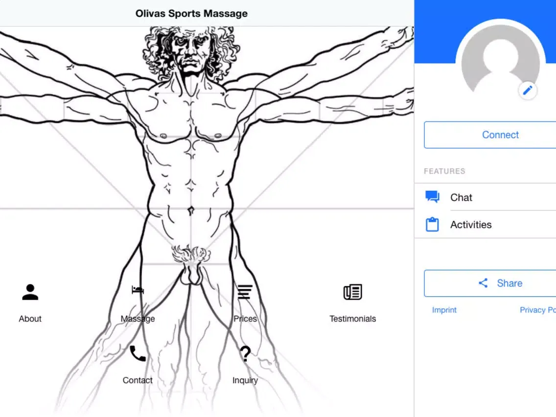 ภาพหน้าจอของ Olivas Sports Massage iPad 
