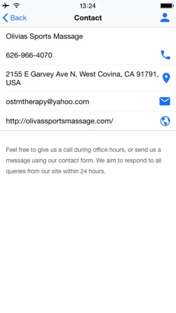 ภาพหน้าจอของ Olivas Sports Massage