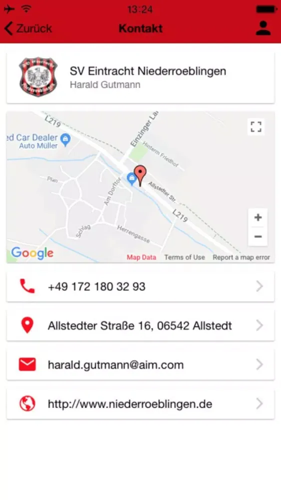 Tangkapan skrin SV Eintracht Niederröblingen