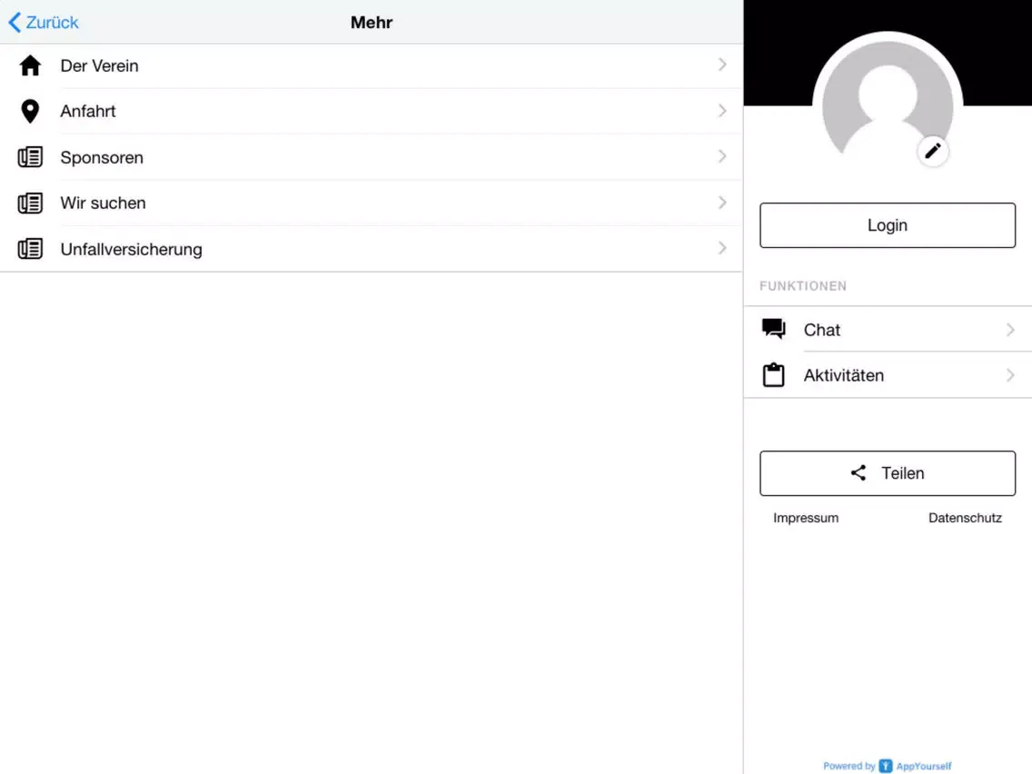 Screenshot di SG Blau Weiss Klein Gaglow e.V iPad 