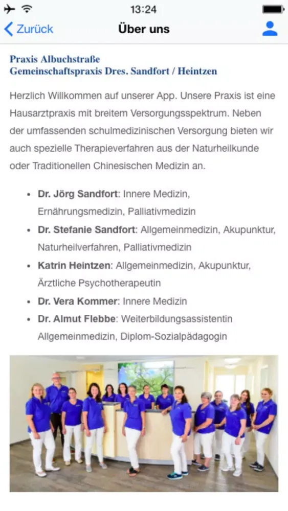 Tangkapan skrin Praxis Albuchstraße