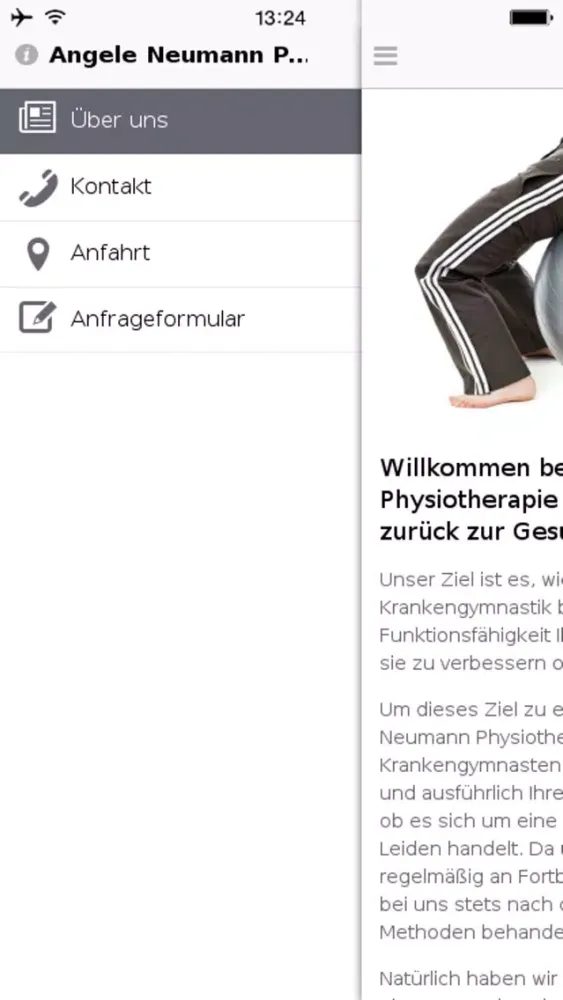 Angele Neumann Physiotherapie Screenshots