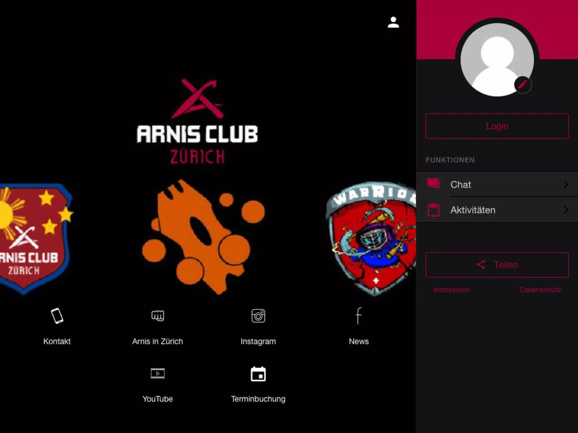 Arnis Club Zürich iPad  স্ক্রিনশট