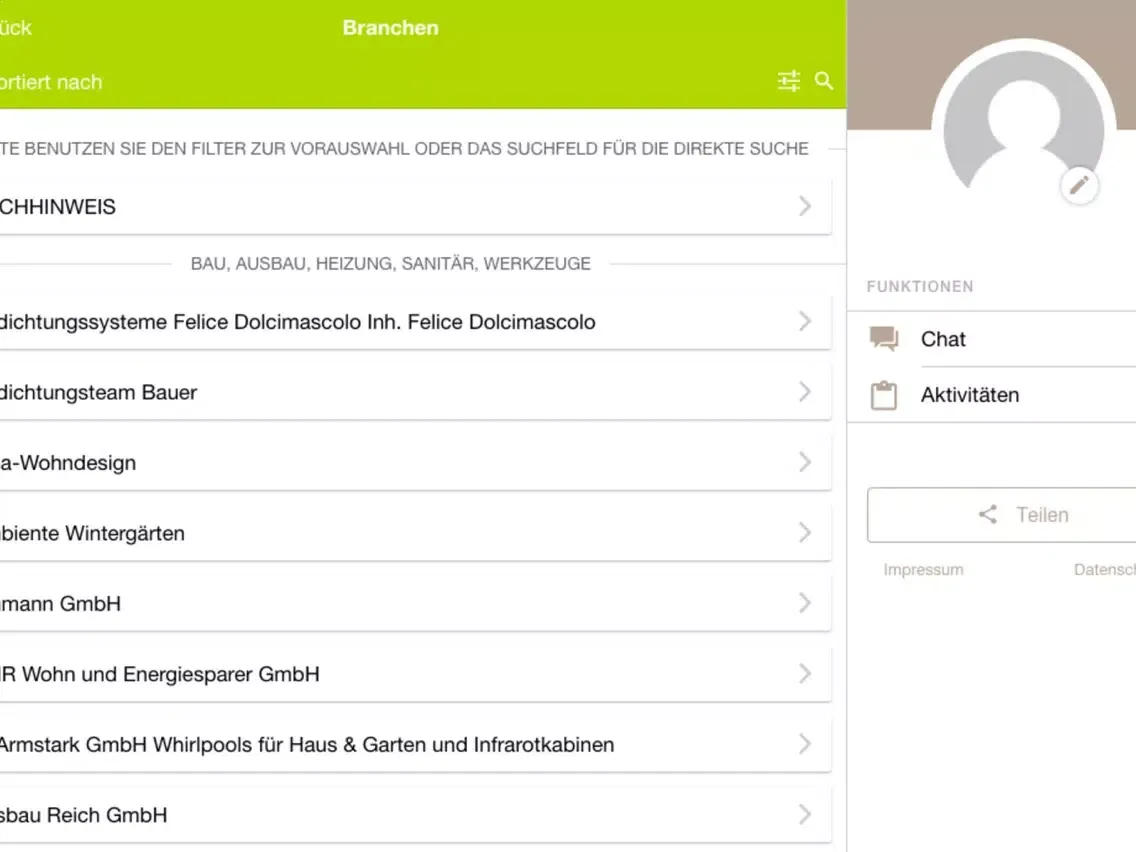 Tangkapan skrin RLP Ausstellung iPad 