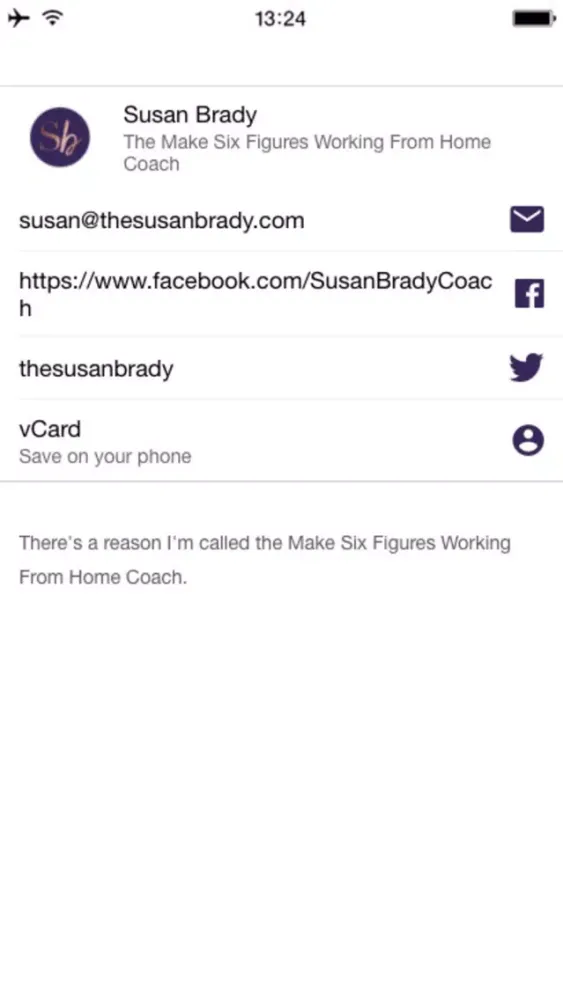 ภาพหน้าจอของ Susan Brady International